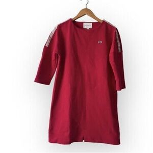 Lacoste Red Dress with Logo, like new